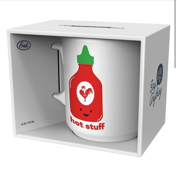 BNIB Fred Hot Stuff Hot Sauce Ceramic Mug - Picture 1 of 7